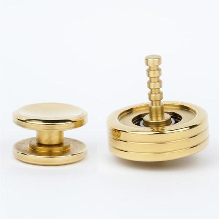 Gyroskopväxlar, Fingerleksak Gyroskopväxlar i Rostfritt Stål Avlastningskedja Förgylld