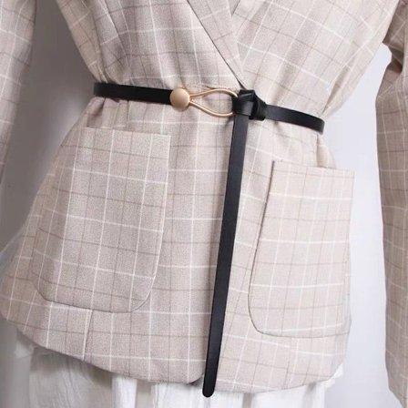 Smaltt tunika-bälte för kvinnor, midjebälte, 110 cm