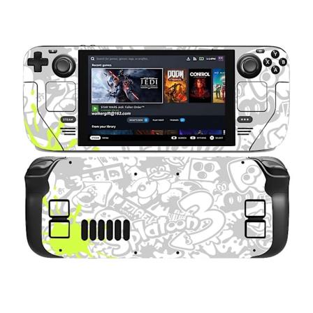 Steam Deck-klistremerker, HipHop-klistremerker, Spillkonsoll-klistremerker, Full Body Decals, Riperesistente og støvtett (LCD-skjerm) sjx