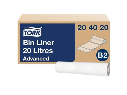 TORK Papperskorgspåse vit 20L 100/rl - Lyreco - Städ och hygien - Påsar och säckar - Papperskorgspåsar