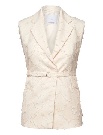 Mango | Textured Waistcoat With Belt | XL