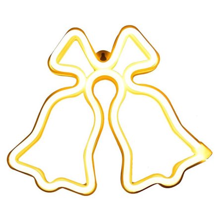 Jule Neon Lys Klokkeform LED Neon Skilte til Fødselsdag