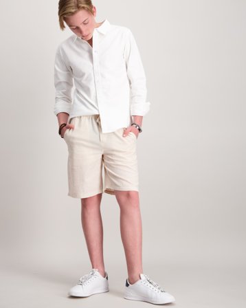 RYVLS Jackson Linen Shorts Beige Shorts Jungen - Kids Brand Store