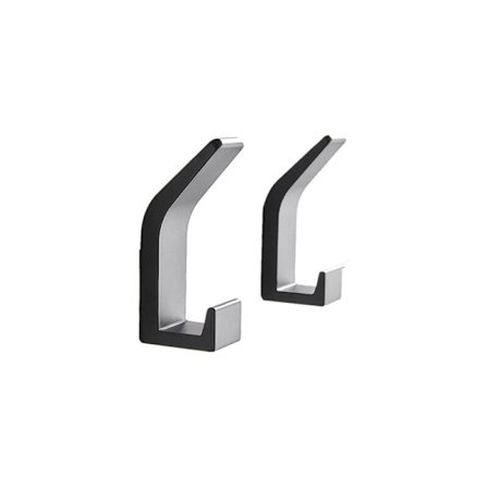 Stykker Limkrok, Aluminium Baderom Veggkrok, Svart Håndkleholder, Teklut Henger Ingen Boring for Garasje og Kontor KLB