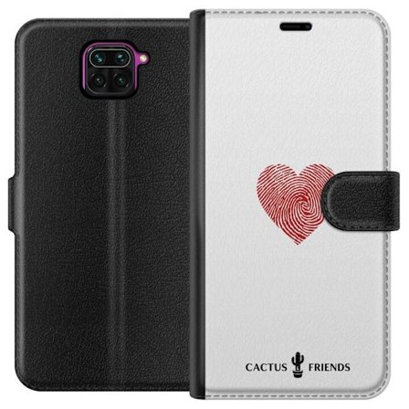 Yhteensopiva Lompakkokotelo Xiaomi Xiaomi Redmi Note 9 Cactus and Friends - Fingerprint Love