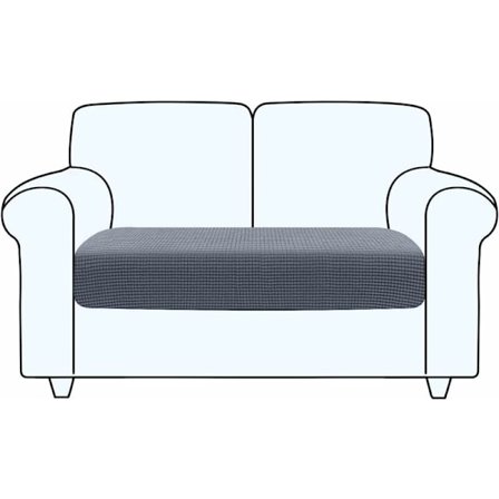 Vit, 2 Plaza Stretch Soffa Kuddfodral Soffa Överdrag Säte Överdrag Så