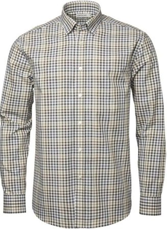 Chevalier Belmont Regular Fit Shirt Men Leather Brown