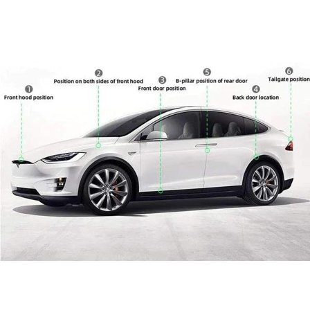 Tesla Model X Door Tiivistesarja Kuminauhat 6 kpl