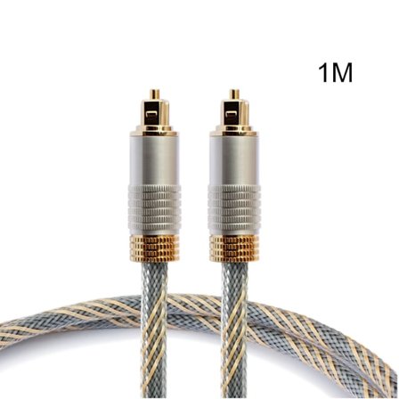 SPDIF Audio Optisk fiberkabel Ljudtråd hane till hane för hemmabio-TV