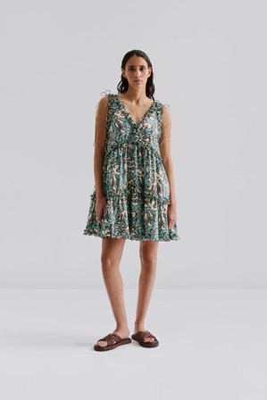 Malina - Arabella mini dress - S - Ocean Corals