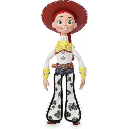 Officiel Jessie interaktiv talende actionfigur fra Toy Story, 15 tommer, indeholder 10+ engelske sætninger, lyde, interagerer