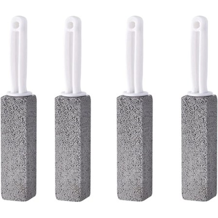 Sæt med 4 pimpsten rengøringssten med håndtag, toiletrengøringssten, pimpsten rengøringstoilet