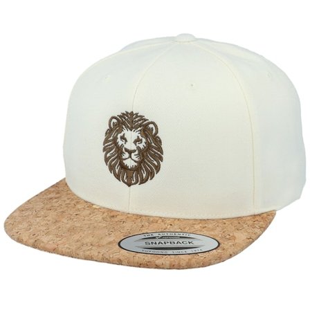 Iconic - Bílá snapback Kšiltovka - Alpha Lion Natural Cork Snapback @ Hatstore