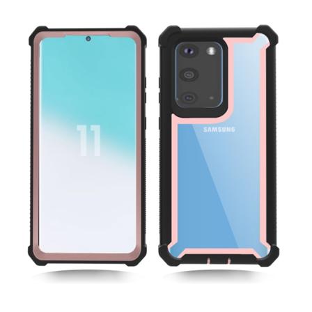 Elegant støtsikkert deksel - Samsung Galaxy S20 Svart/Rosé