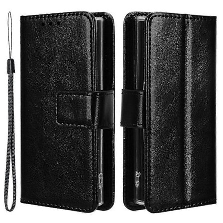 Telefonetui til Nokia 105 4G (2023) - Crazy Texture PU Læder Anti-Drop Wallet Stativ Cover