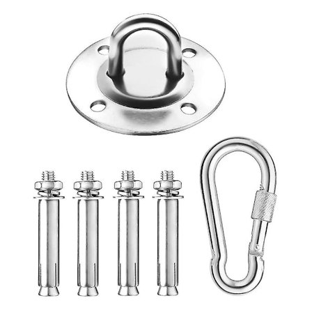 Rostfritt Stål Upphängningstak för Hängande Gunga Hängmatta Boxningssäck Gymnastikring [DB]