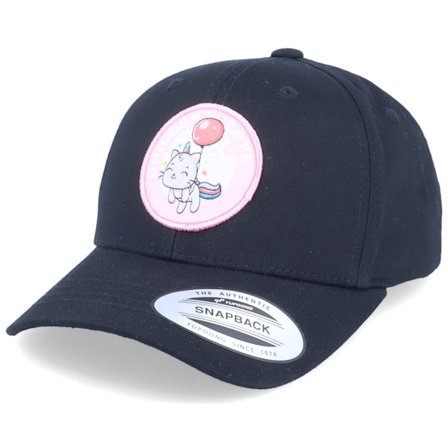 Kinder Unicorns - Schwarz adjustable Cap - Kinder Unicorn Cat Love Patch Black Adjustable @ Hatstore