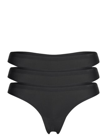 aim ́n Invisible Thong 3-Pack - Black - XS