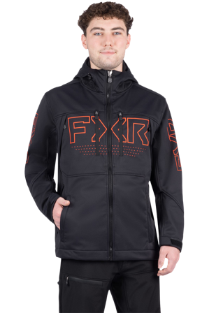Geacă Softshell Motocross/Enduro FXR Helium Pro Le negru/portocaliu L