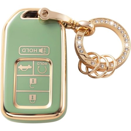 (Vihreä) Sopii Honda-avaimenperälle, suojakuori, auton avaimen suojakotelo sopii Honda Civic Accord Pilot CRV Odysseylle