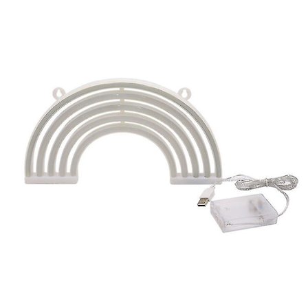 Jinxiu Latex Tube Nattlys Regnbueform Batteriboks Neonlys(1stk)