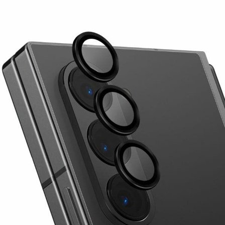 Uniq Optix herdet glass i aluminium for linse med applikator for Samsung Galaxy Z Fold 6 - Svart