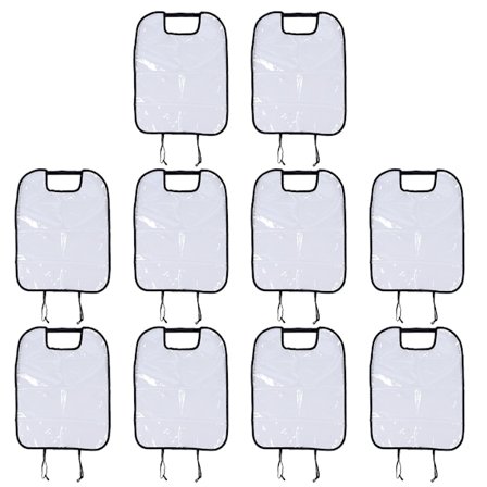 10 stk. Beskyttende Betræk til Bagsæde Børn Baby Spark Anti Snavs Mud Måtte til Bil Lastbil SUV Sort