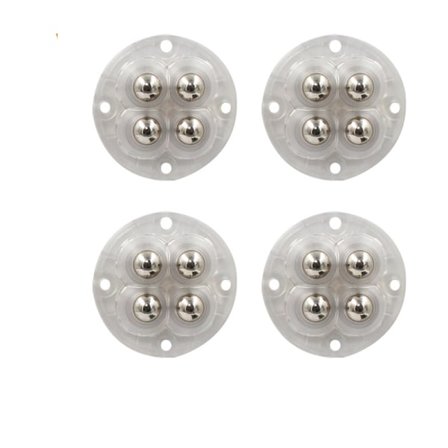 20 st hjul, självhäftande länkhjul, kraftiga möbelhjul (4-pack)