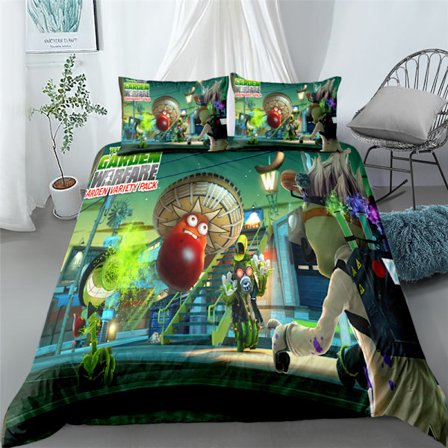 Plants vs. Zombies 3D digitaltryckt sängklädesset