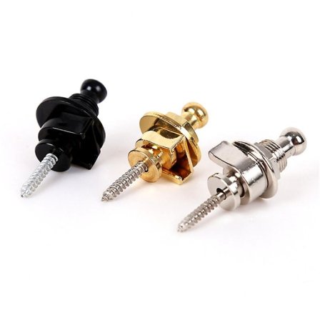 2 kpl/setti kitaran hihnalukko hihnalukkonappi Black