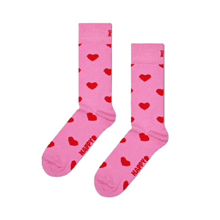 Happy Socks Heart Sock Sockor Unisex Rosa 36-40