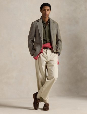 Polo Ralph Lauren Featherweight Mesh Shirt - Khaki green - XS