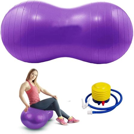 Eksplosionssikker Yogabold - En Fitnessbold til Core Træning med en Luftpumpe.