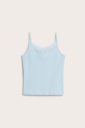 Kappahl | Singlet med blonder | Blå