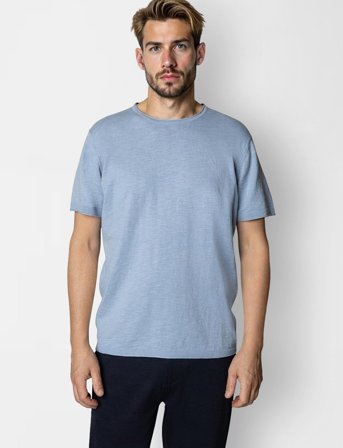 Clean Cut Copenhagen Thomas Knitted T-Shirt - Blue - L