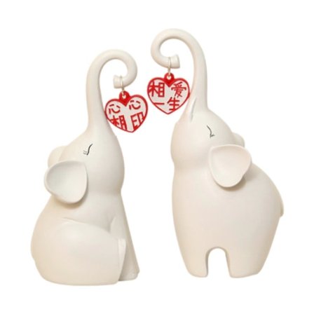 Elefant Statuer Bogstøtter Par Statue Støtte Bogholder Resin Skulptur til Bogreol Stue Kontor Hjem Dekoration