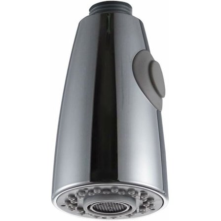 Tvåfunktions Köksblandare Ersättningsbar Utdragbar Spruta för Diskbänk, Krom Sprayhuvud, 1/2" Gränssnitt