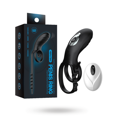 Adjustable Double Penis Ring With Remote - Vuxen.dk: For ham