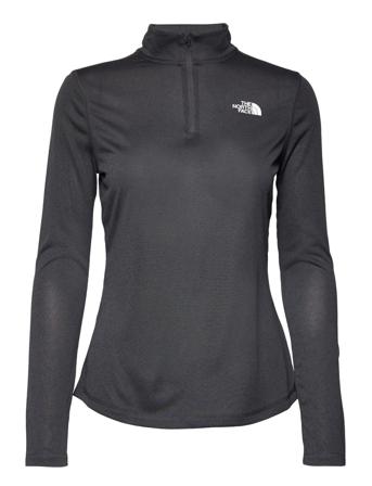 W Flex 1/4 Zip Sweat-shirts & Hoodies Fleeces & Midlayers Musta The North Face