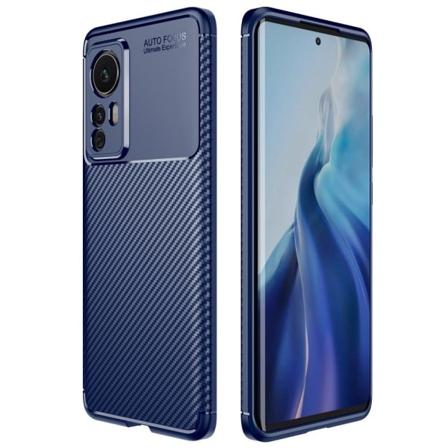 Carbon Shield Xiaomi 12 Suojakotelo - Sininen Blue