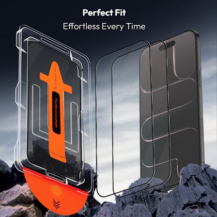 2 kpl iPhone 17/Pro Max/Pro/Air Näytönsuoja - Karkaistu Lasi | [Automaattinen Asennus] - Kuplaton iPhone 17 Air iPhone 17 Air