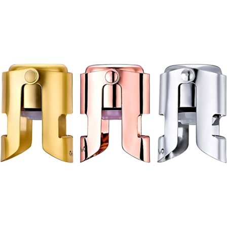 Champagne-stopper i rustfritt stål for flasker med musserende vin -