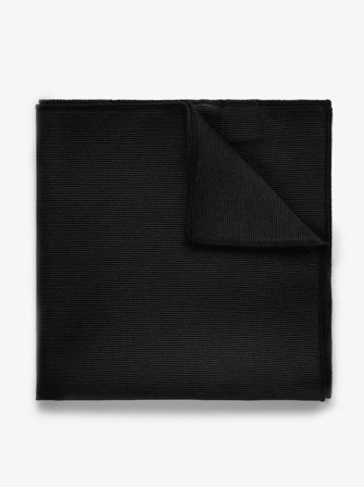 John Henric Men's Schwarzes Einstecktuch Size Onesize