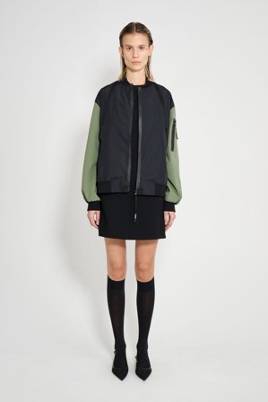 Bredsand Zip Bomber Jacket Black