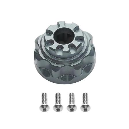 Metallikoteloinen tasauspyörästön kotelo Trx4 1/10 Rc-mallinnuksen autoon, päivitysosat, titaaninvärinen