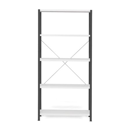 Regalsystem IDEAL, Grundmodul, 1970x1010x400 mm, dunkelgrau