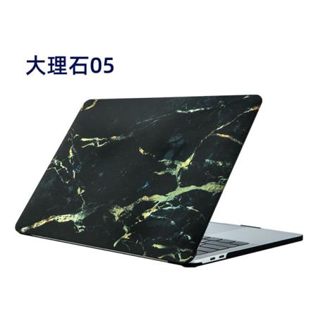 Skal Till Macbook 13.3 Pro (a1706/a1708/a1989/a2159/a2289/a2251/ Mörk Marmor Med Guld