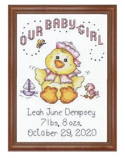 Broderipakke Dåpsbilde Jente - Design Works Crafts