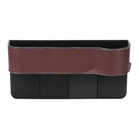 Universal Multifunksjonell Oppbevaringsorganisator Bilsetesprekkboks Oppbevaring Interiørtilbehør Brun Medsjåfør