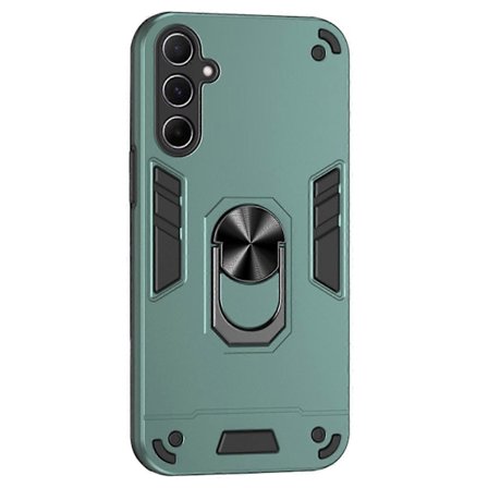 Til Samsung Galaxy A56 5G Cover PC TPU Drop Beskyttende Telefon Cover med Ring Støttefod - LGL